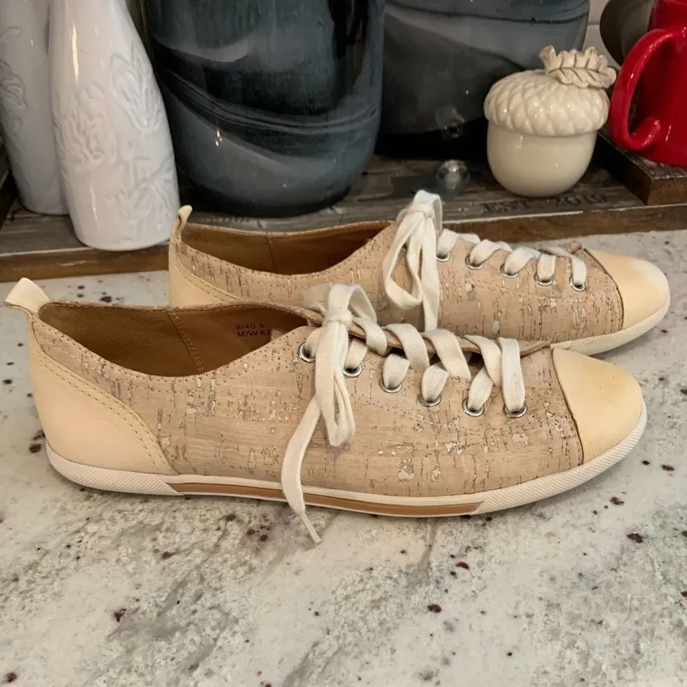 Kork Ease Leather & Cork Sneakers sz 9